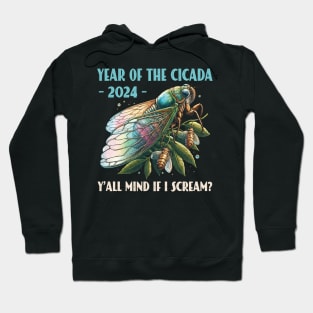 Entomology Cicada Fest Year Of The Cicada 2024 Cicada Lovers Hoodie